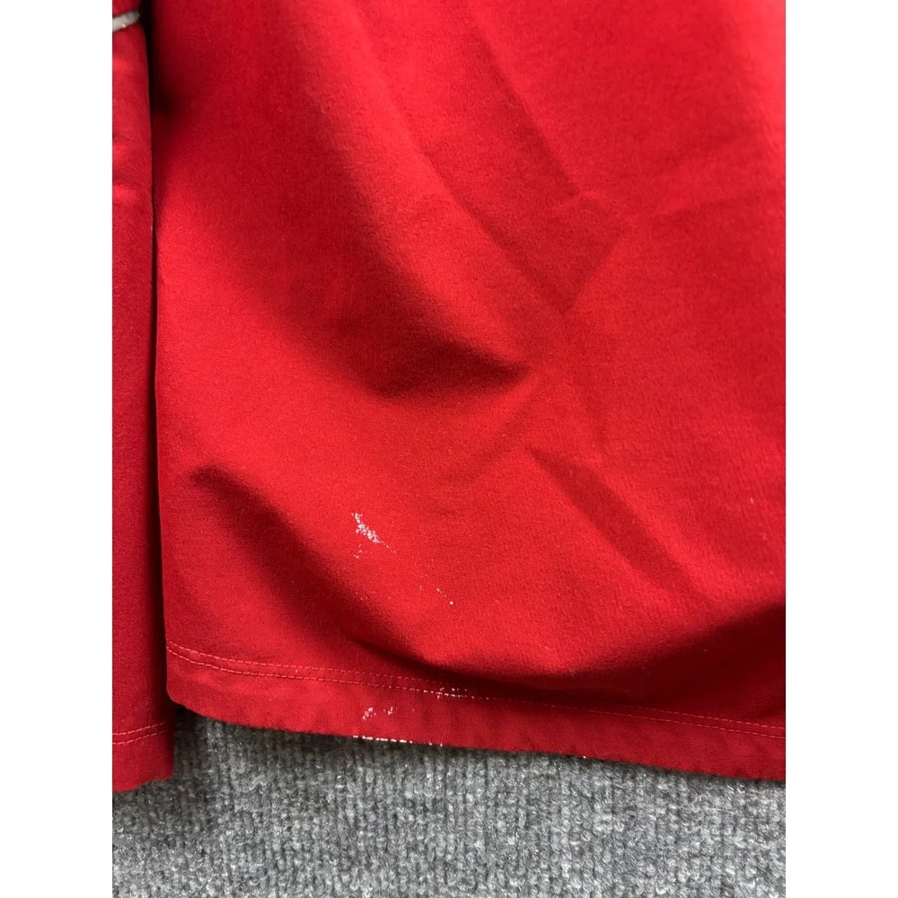 The North Face Pullover Mens Large Red 1/4 Zip Reflective Thumbholes 67948